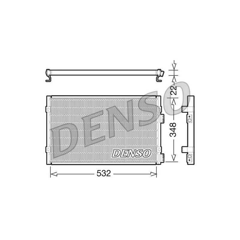 Condenseur, climatisation DENSO DCN06002