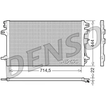 Condenseur, climatisation DENSO DCN06005