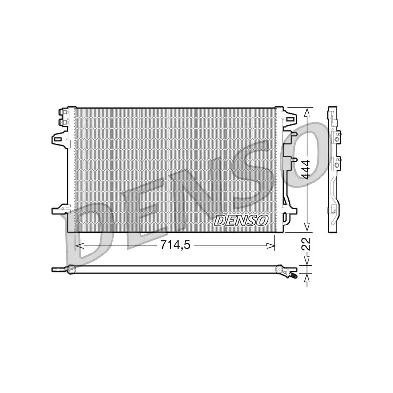 Condenseur, climatisation DENSO DCN06005