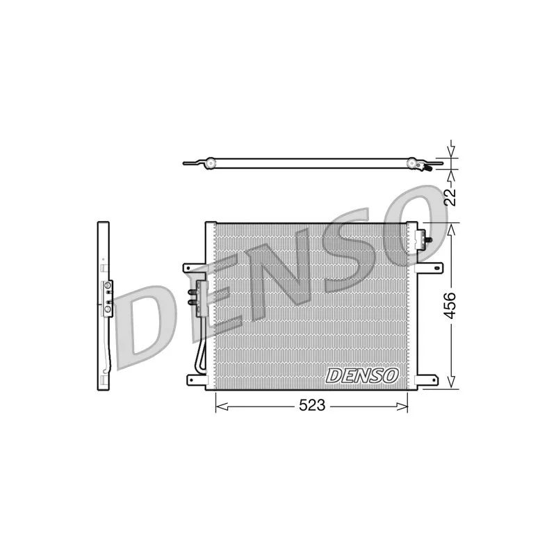 Condenseur, climatisation DENSO DCN06008