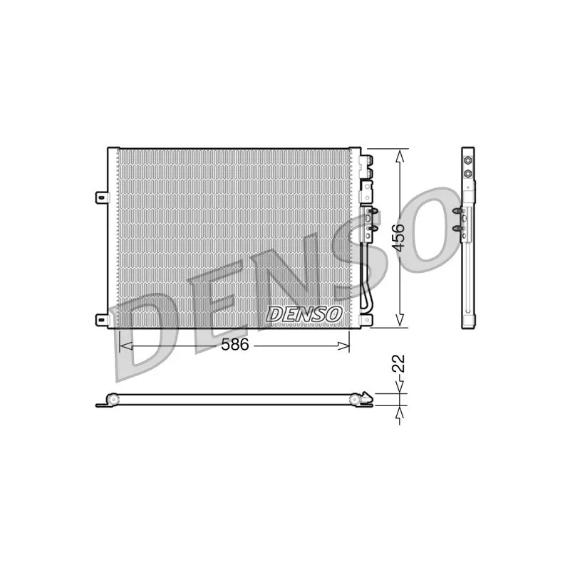 Condenseur, climatisation DENSO DCN06009
