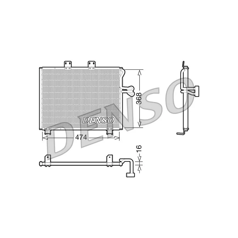 Condenseur, climatisation DENSO DCN06013