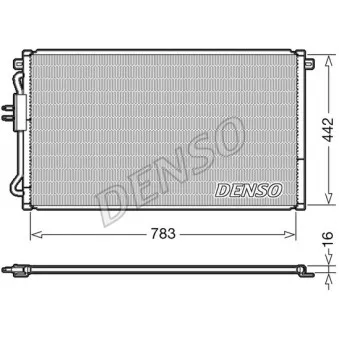 Condenseur, climatisation DENSO DCN06015
