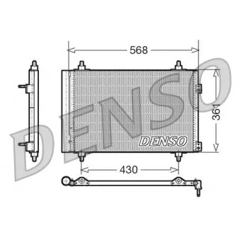 Condenseur, climatisation DENSO DCN07008