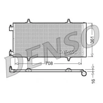 Condenseur, climatisation DENSO DCN07011