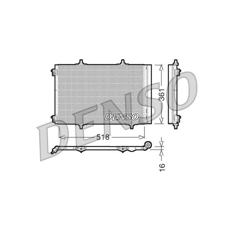 Condenseur, climatisation DENSO DCN07013