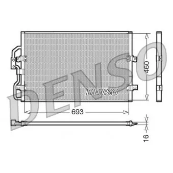 Condenseur, climatisation DENSO DCN07040