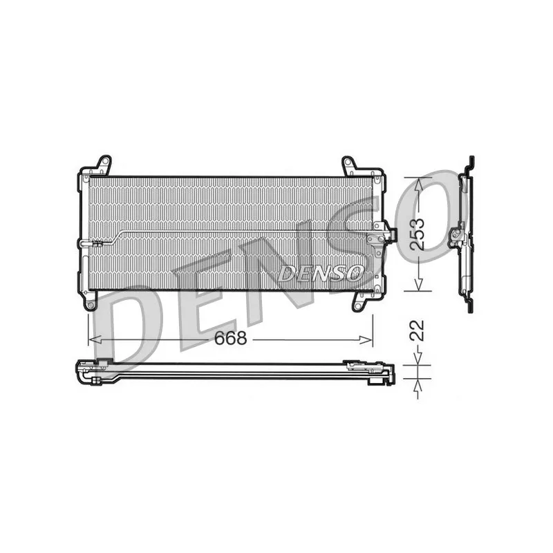 Condenseur, climatisation DENSO DCN09001