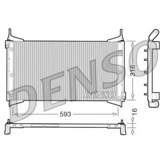 Condenseur, climatisation DENSO DCN09012