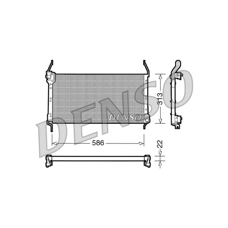 Condenseur, climatisation DENSO DCN09013