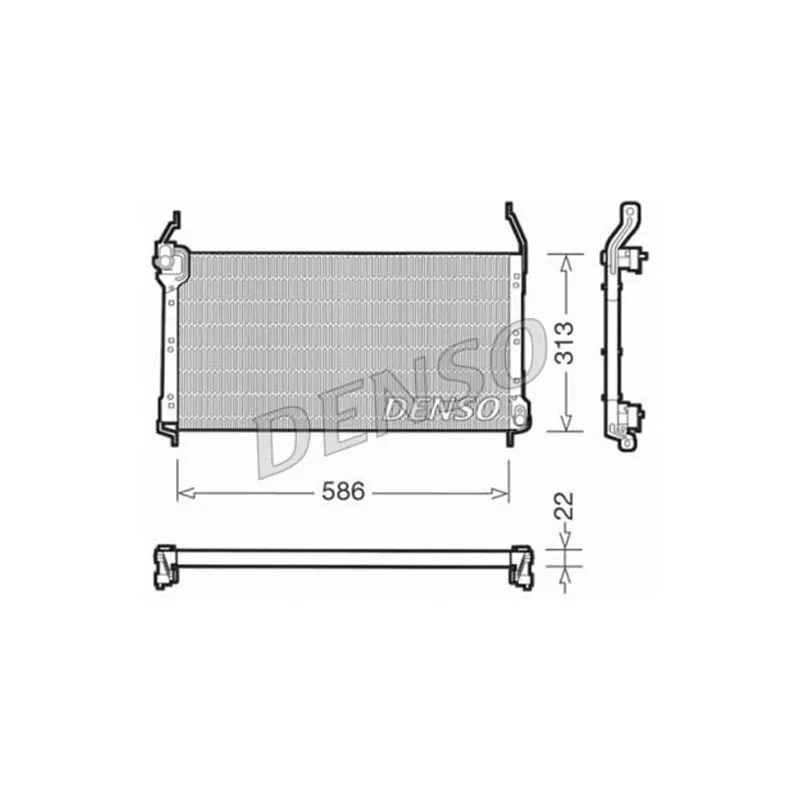 Condenseur, climatisation DENSO DCN09014