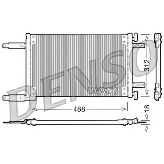 Condenseur, climatisation DENSO DCN09041