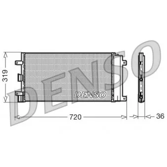 Condenseur, climatisation DENSO DCN09042