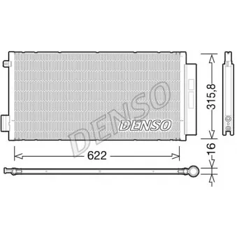 Condenseur, climatisation DENSO DCN09044