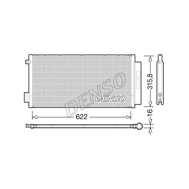 Condenseur, climatisation DENSO DCN09044