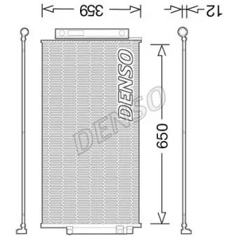 Condenseur, climatisation DENSO DCN09047