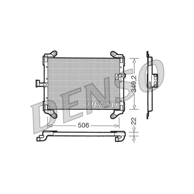Condenseur, climatisation DENSO DCN09050