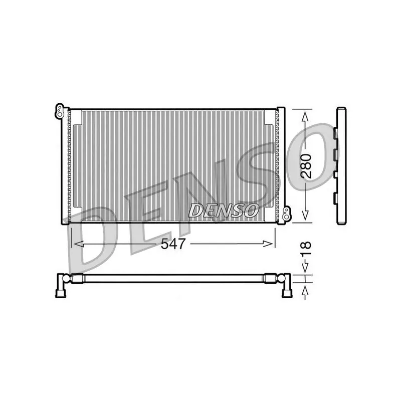 Condenseur, climatisation DENSO DCN09081