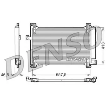 Condenseur, climatisation DENSO DCN09083