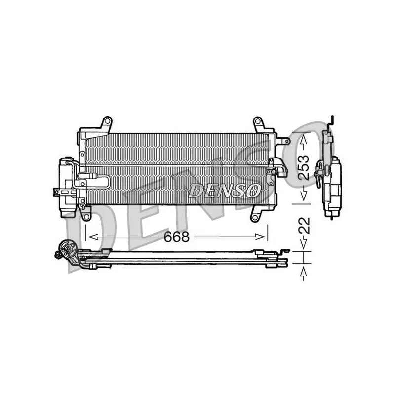 Condenseur, climatisation DENSO DCN09093