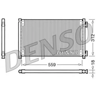 Condenseur, climatisation DENSO DCN09100