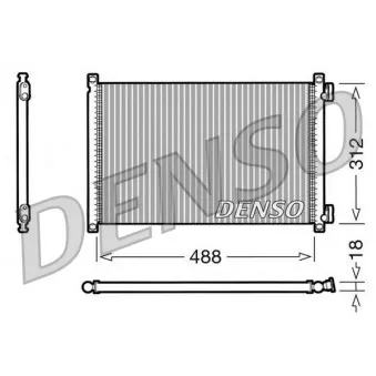 Condenseur, climatisation DENSO DCN09103