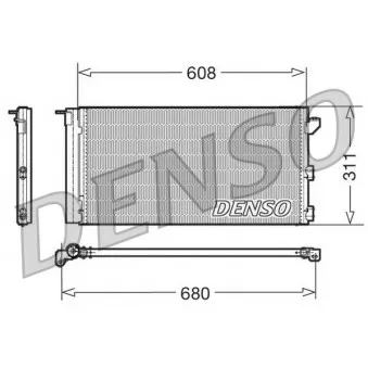 Condenseur, climatisation DENSO DCN09105