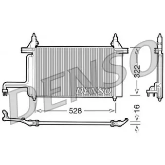 Condenseur, climatisation DENSO DCN09130