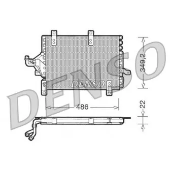 Condenseur, climatisation DENSO DCN09141