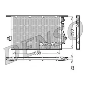 Condenseur, climatisation DENSO DCN10014