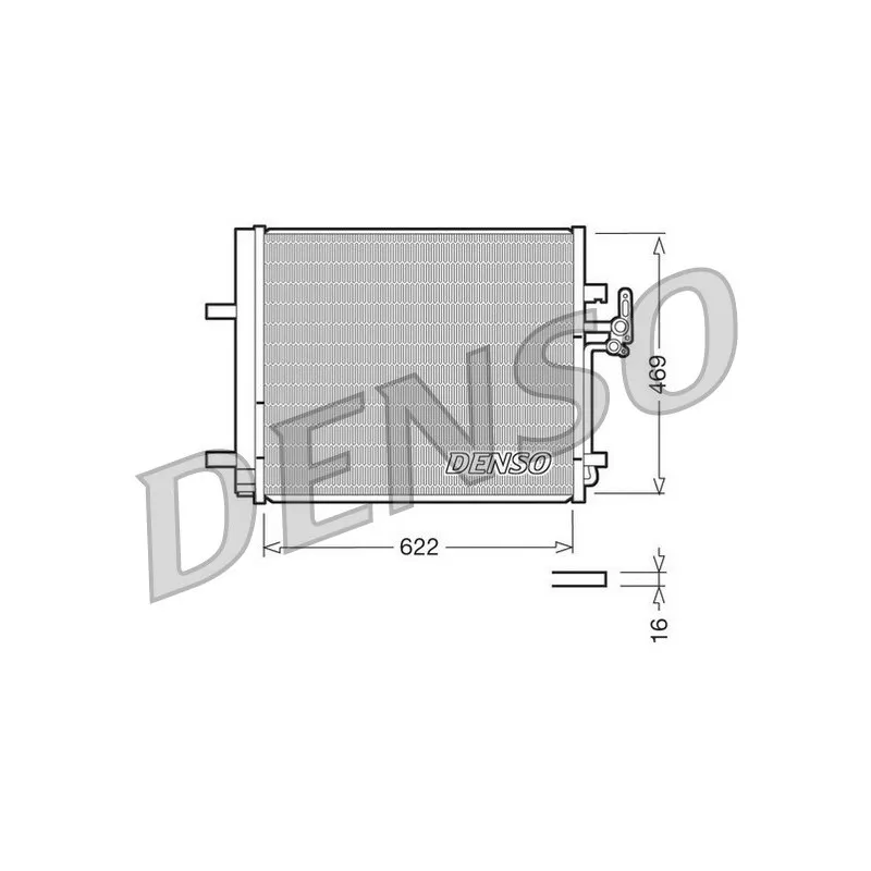Condenseur, climatisation DENSO DCN10016