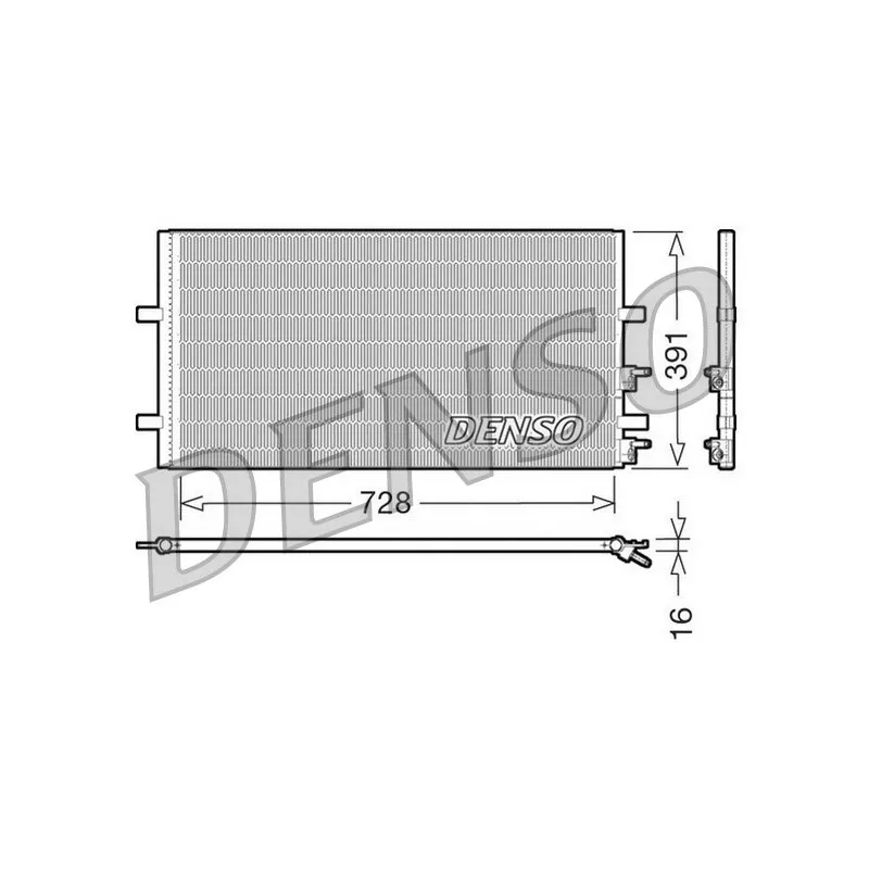 Condenseur, climatisation DENSO DCN10017