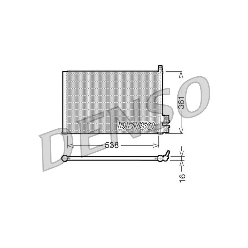 Condenseur, climatisation DENSO DCN10021