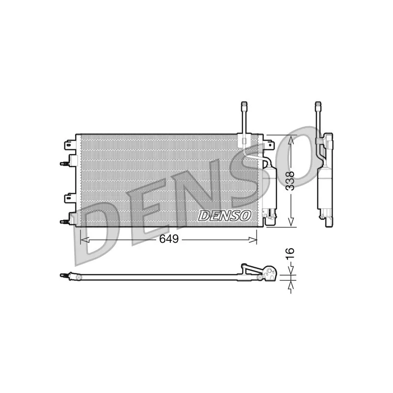 Condenseur, climatisation DENSO DCN10024