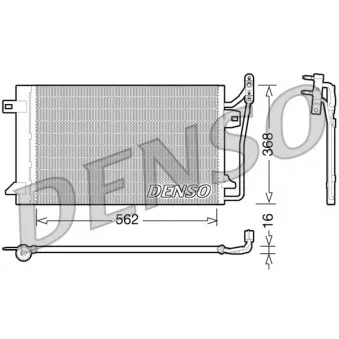 Condenseur, climatisation DENSO DCN10026