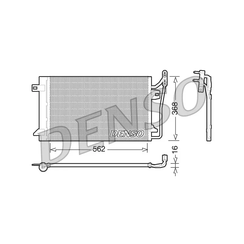 Condenseur, climatisation DENSO DCN10026