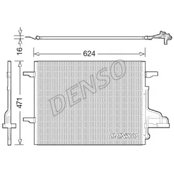 Condenseur, climatisation DENSO DCN10027