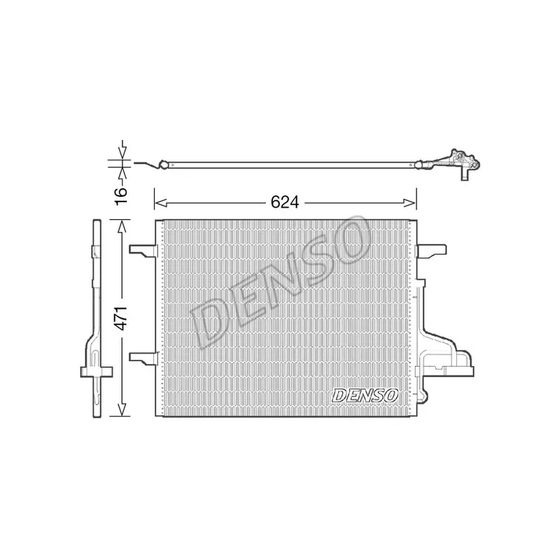 Condenseur, climatisation DENSO DCN10027