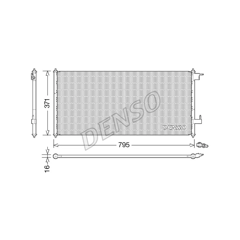 Condenseur, climatisation DENSO DCN10030