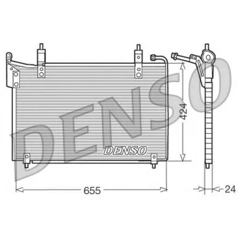 Condenseur, climatisation DENSO DCN11005