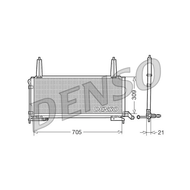 Condenseur, climatisation DENSO DCN11006