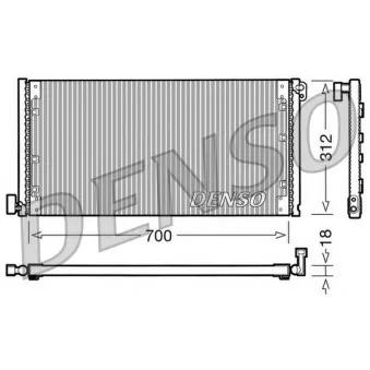Condenseur, climatisation DENSO DCN12001