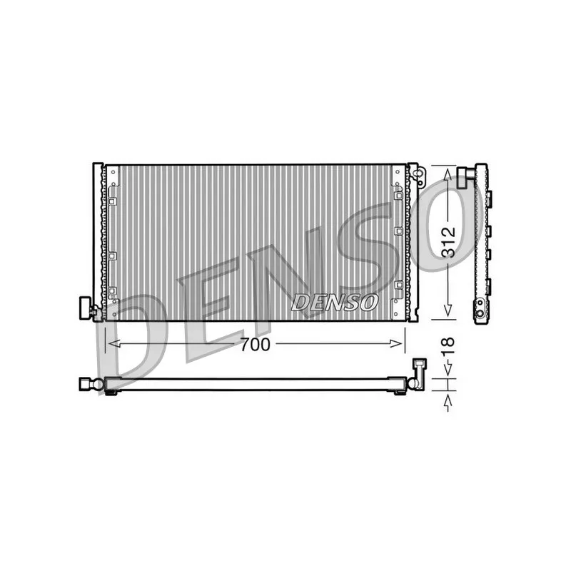 Condenseur, climatisation DENSO DCN12001