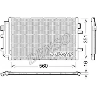 Condenseur, climatisation DENSO DCN12005