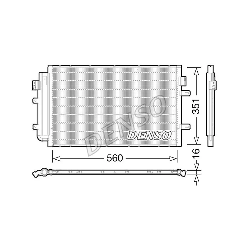 Condenseur, climatisation DENSO DCN12005