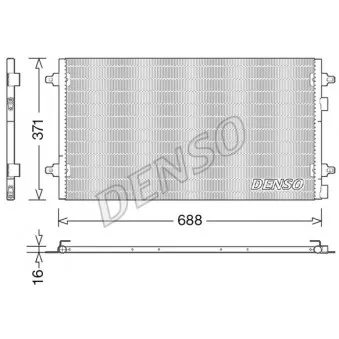 Condenseur, climatisation DENSO DCN13004