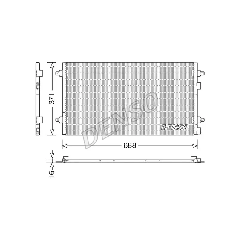 Condenseur, climatisation DENSO DCN13004