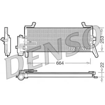 Condenseur, climatisation DENSO DCN13011