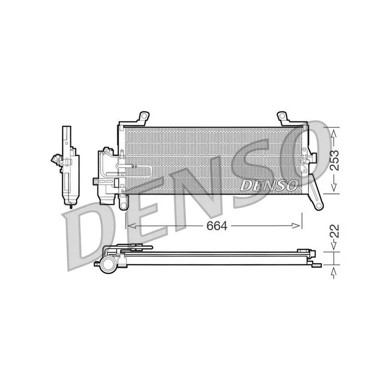 Condenseur, climatisation DENSO DCN13011