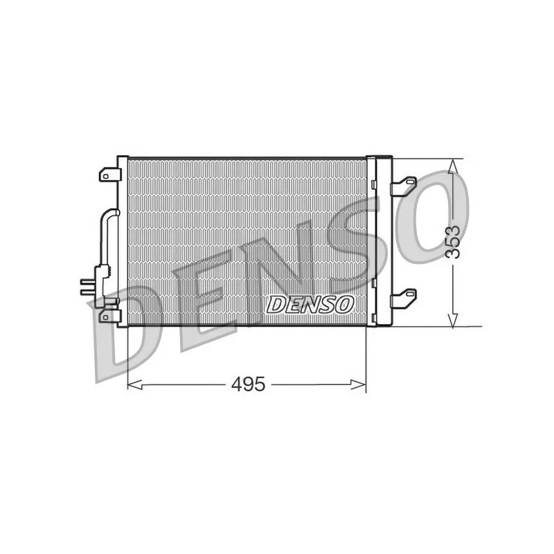 Condenseur, climatisation DENSO DCN13015